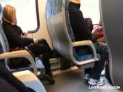 Порно в поезде скрытое камера